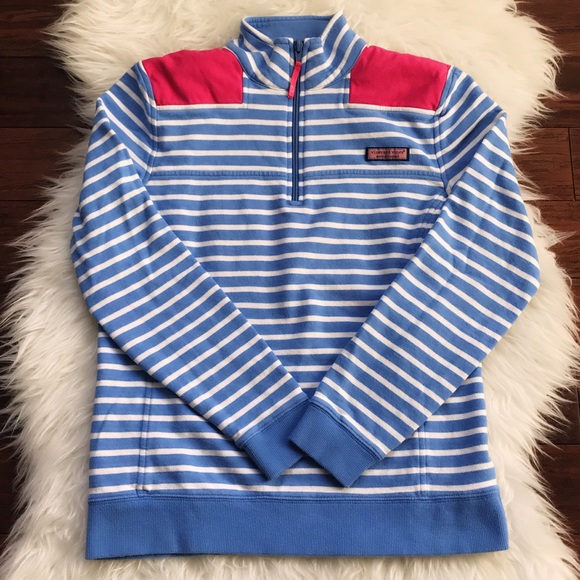 Vineyard Vines Tops - Vineyard Vines Striped 1/4 Zip Pullover Shep Shirt